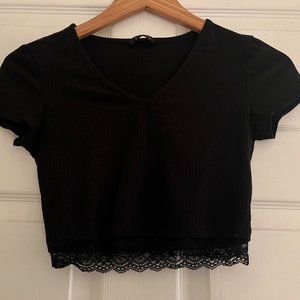 Black Crop Top